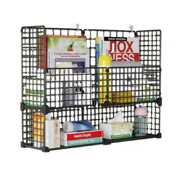 Easy Install Metal Combination Storage Rack for Clothes, Shoes, and Office Toys (3/4/5 Layers)
