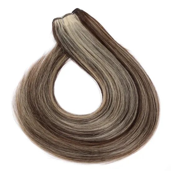 Factory Wholesale Hair Weft Machine Piano P6 613# Color Straight Weave Human Hair