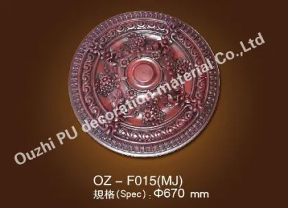 ancient Europe style PU material plastic golden color ceiling medallion