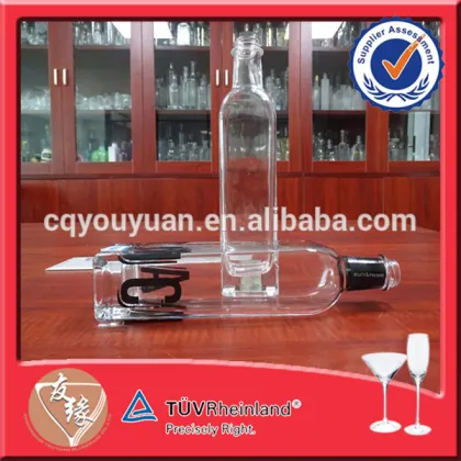 Screw Top Square Extreme Glass Bottle 500ML Olives Oil Glass Bottles