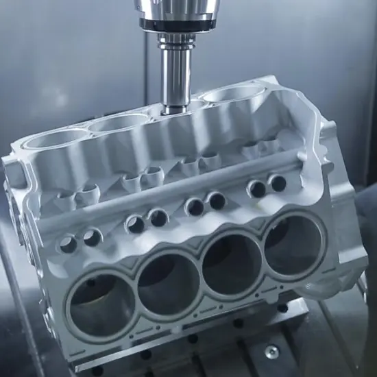 5-axis cnc milling aluminum racing car engine block from TS16949 manufacturer with 200machines