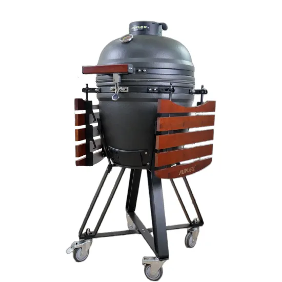 Auplex 18 inch New Design Grey Bubble glazing Ceramic grill Kamado Barbecue bbq Outdoor