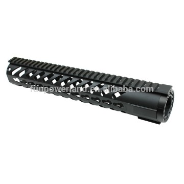 Funpowerland Keymod 12 Inch Rifle Length Free Float One Piece Handguard Rail Mount System BLACK fit .223 Rem 5.56 M