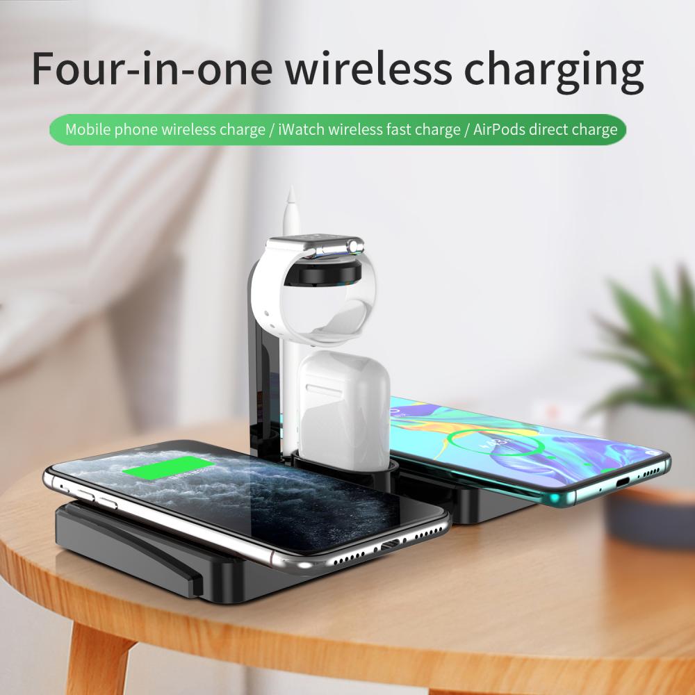 Smart Multi-funtions 4 in 1 Wireless Charger