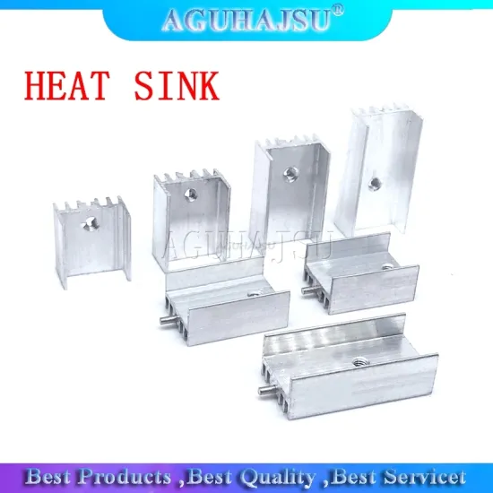 10Pcs 15*10*16/20/22/25/30/35/40/50 Transistor TO220 Heatsink Radiator With Needle For Transistors TO-220 white