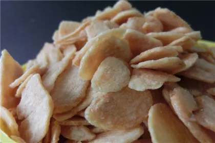 Golden Yellow Crispy Fried Garlic Flakes