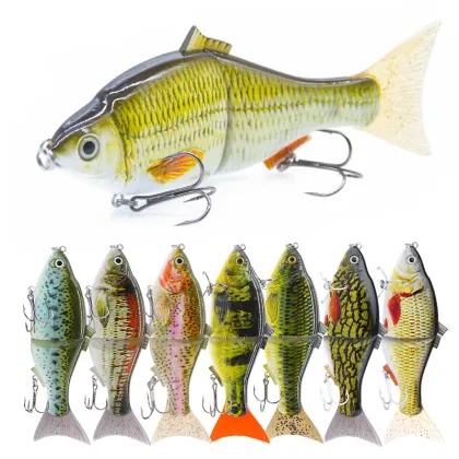 15cm 50g Multi-Jointed Swim Bait Hard Body Artificial Lure for Bass & Trout Fishing