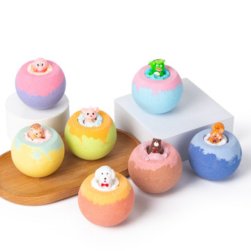 Kids Bath Bombs: Toy Explosion Bath Salt with Nourishing Skin Essential Oils