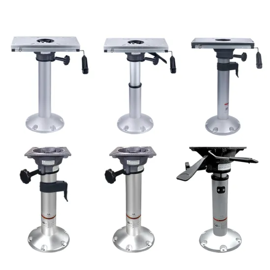 Marine Aluminium Boat Seat Pedestal Stand with Slide or Swivel