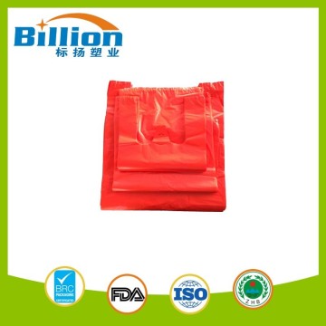 Eco Friendly Wholesale Polythene High Quality Handle Grocery Tote 1/6 T Shirt Bags