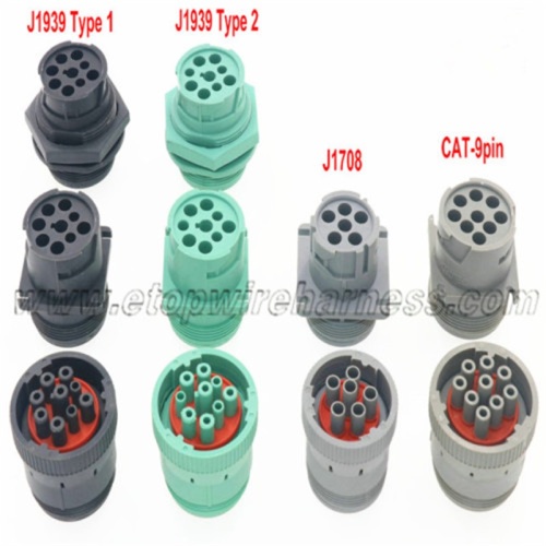 Melihat J1939 OBD Connector Connector Custom Wanita