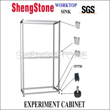 Aluminum frame solid core lining board structure experiment cabinet