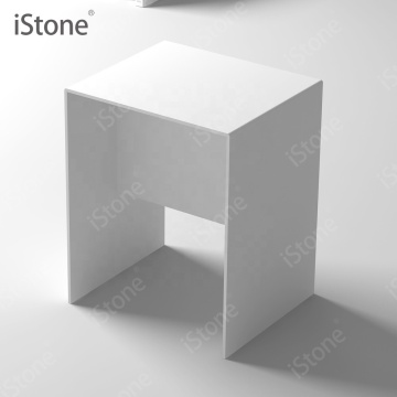 Solid Surface Stone Resin Shower Stool WD01117
