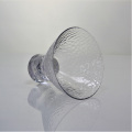 Hammer Embossed Crystal Cocktail Stemless Martini Glass