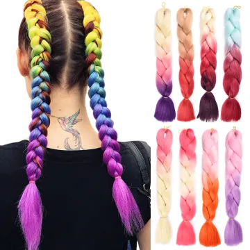 ombre jumbo braiding synthetic hair braids ombre heat resistant fiber crochet hair
