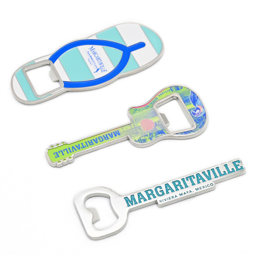 Metal Key Rings Beer Bottle Opener Custom Shape
