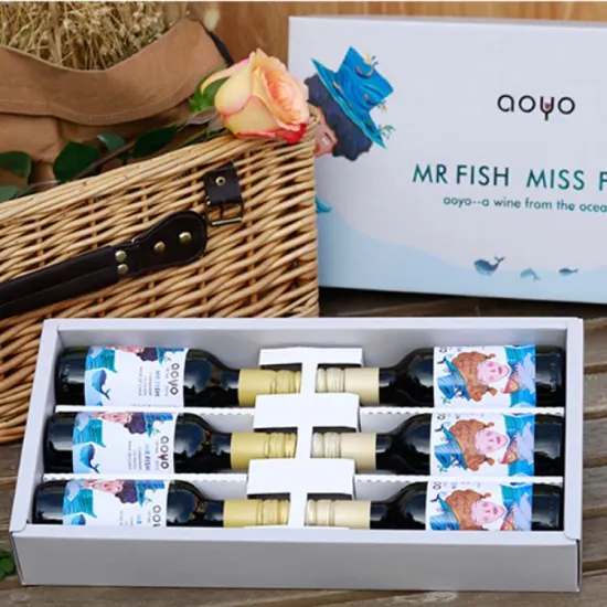 Luxury Wine Paper Box with Set Bottle