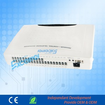 Hybrid PABX CP832-824 intecom pbx for hotel 24 extensions