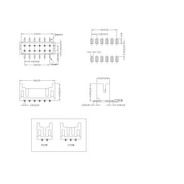 2.00mm pitch 180°Dual Row Wafer