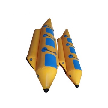 Mustdes Logo hochwertiger 3-Sitzer-aufblasbares Bananenboot für Wassersportarten