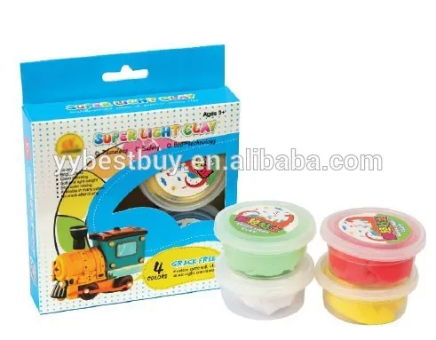 Kids art&craft kit creative Air dry bouncing modeling clay