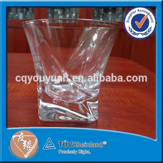 300ml twisted vodka whiskey drinking special shaped glass cup