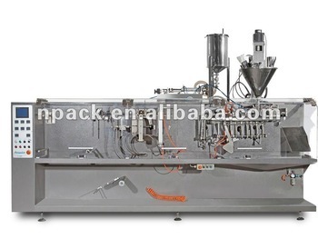 Horizontal liquid sachet filling machine