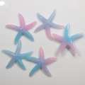 39 MM Hars Dier Zeester Charms Platte Achterkant Tropische Zeeschelpen DIY Cabochons Versiering