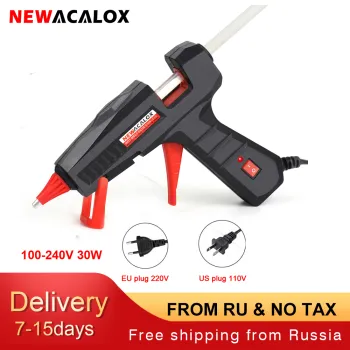 NEWACALOX 110V-240V 30W/60W/100W High Temp Heater Mini Hot Melt Glue Gun Graft Repair Heat Tool Mini Hot Guns DIY Hand Tool