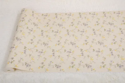 Pastoral And Pvc Flower Pastoral Wallpaper For Living Room