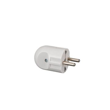 Hot Sale German Residential Electrical Plug - Plastic ABS Housing, Brass Grounded Mini Power Plug