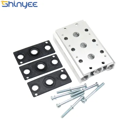 SHINYEE 4V/4A Pneumatic Solenoid Valve Base and Manifold Accessories for Pneumatic Parts