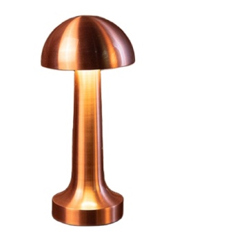 Touch Rechargeable Metal Glowing Mushroom Night Light
