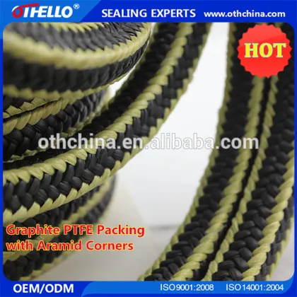 Aramid Graphite PTFE Packing for Steam Valve Pump from Hebei OTHELLO