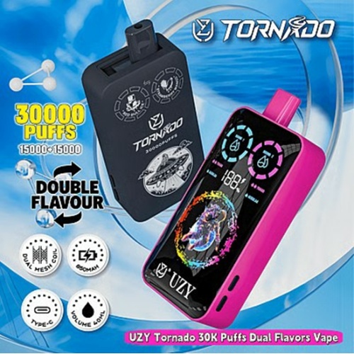 UZY Crystal 30k puff Vape asli