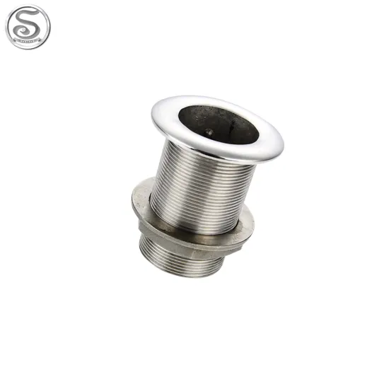 Durable 316 Stainless Steel Thru-Hull Fittings for Yachts - 1-1/4 Inch Marine Plumbing