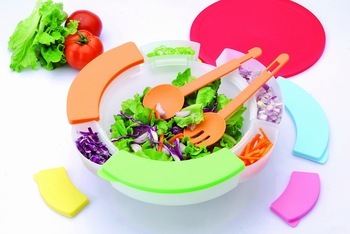PLASTIC SALAD BOWL