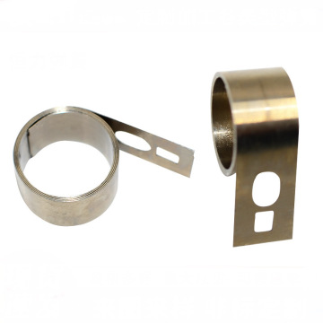 Custom SS301 Flat Coil Cable Retractor with Carbon Brush Motor and Constant Force Spring