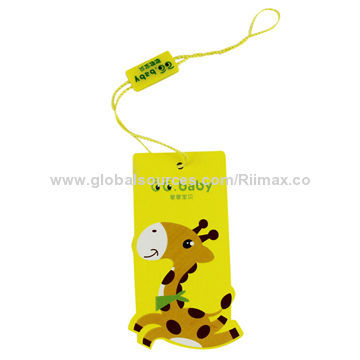 Cute Hang Tag, Made of High Quality Paper, Cheap Price, OEM Orders are Available