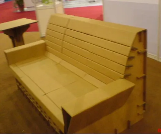 corrugated paper furniture sample making small production machine