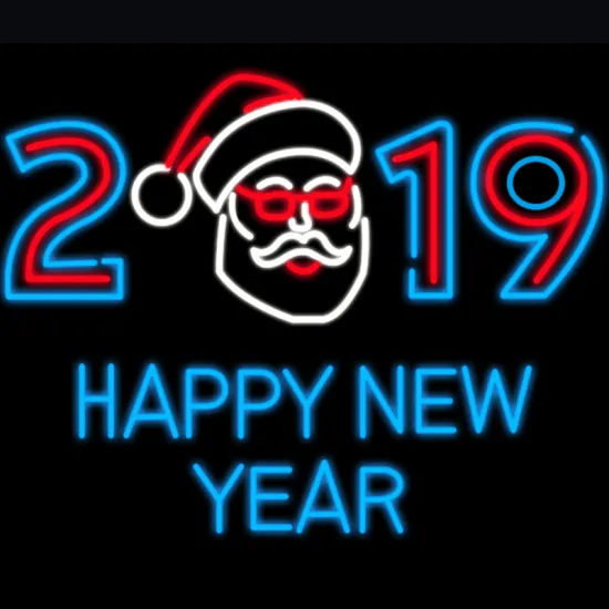 NEW YEAR DECORATION LIGHT SIGNS