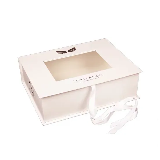 Premuim Book Shape Paper Box With Ribbon