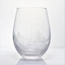 engraved stemless wine glass tumbler glass