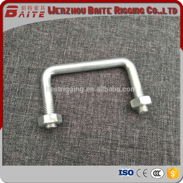 Double and Special U-Shape zinc plated Anchor u Bolt With Nuts And Washer