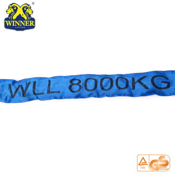 Strength 8T Lifting Lashing Endless Polyester Round Sling