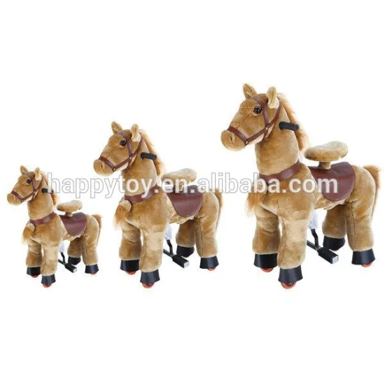HI CE riding walking ride on horse toy pony on wheels for kid and adult