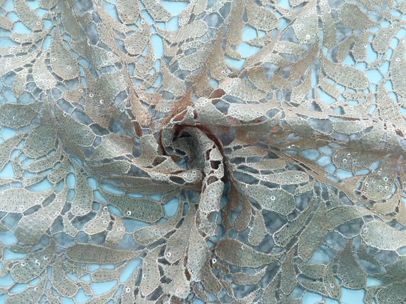 Sequins Guipure Embroidery Fabric