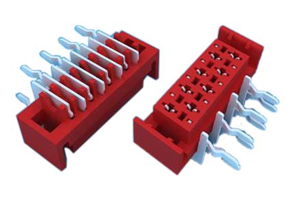 MFCR01 -XXXX 1.27mm Micro Match Socket 90° DIP