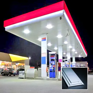 Windproof Decorative Ceiling Aluminum Strip Ceiling for Gas Stations