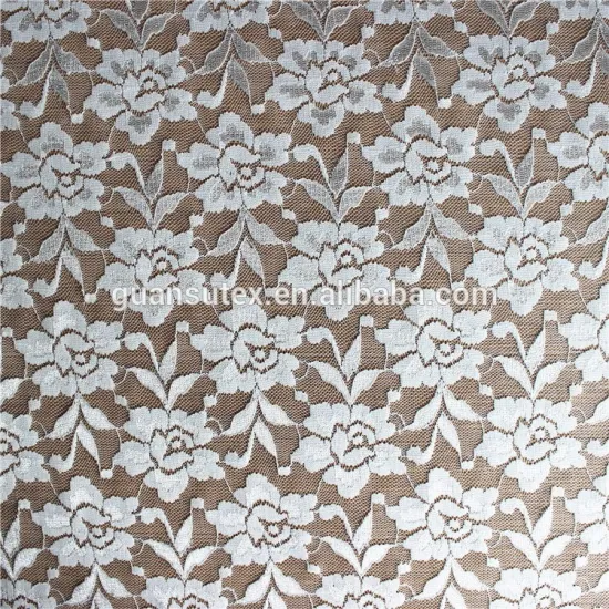 White french voile lace fabric for long dresses/garment accessories/curtains